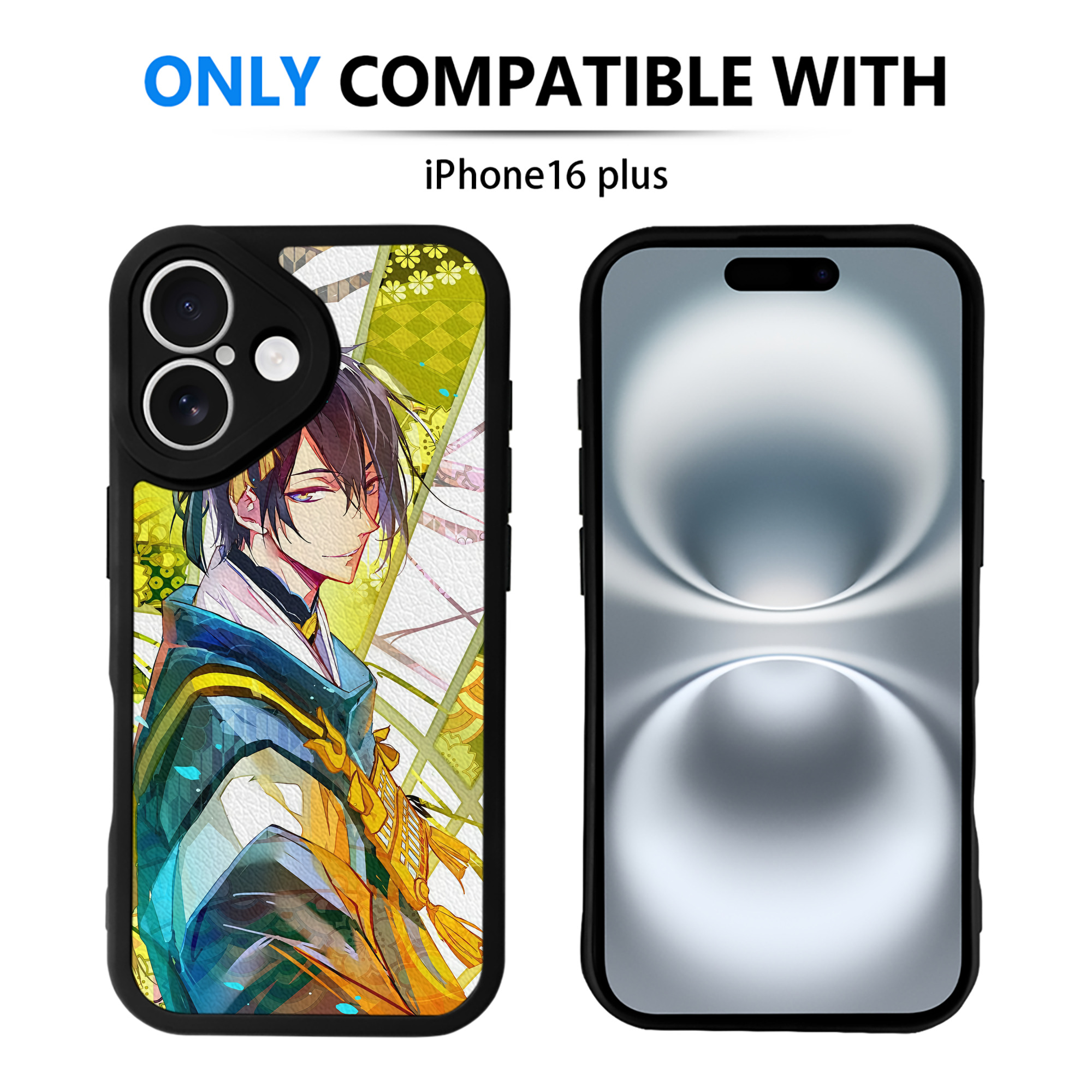 （画像用） 刀剣乱舞 Touken Ranbu 【iPhone 16シリーズ対応】シリコンスマホケース（レザー調） 材質：シリコン
